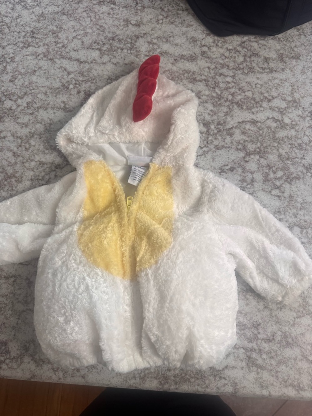 Plush White chicken Hooded Kids Costume adorable size 
6/12 months